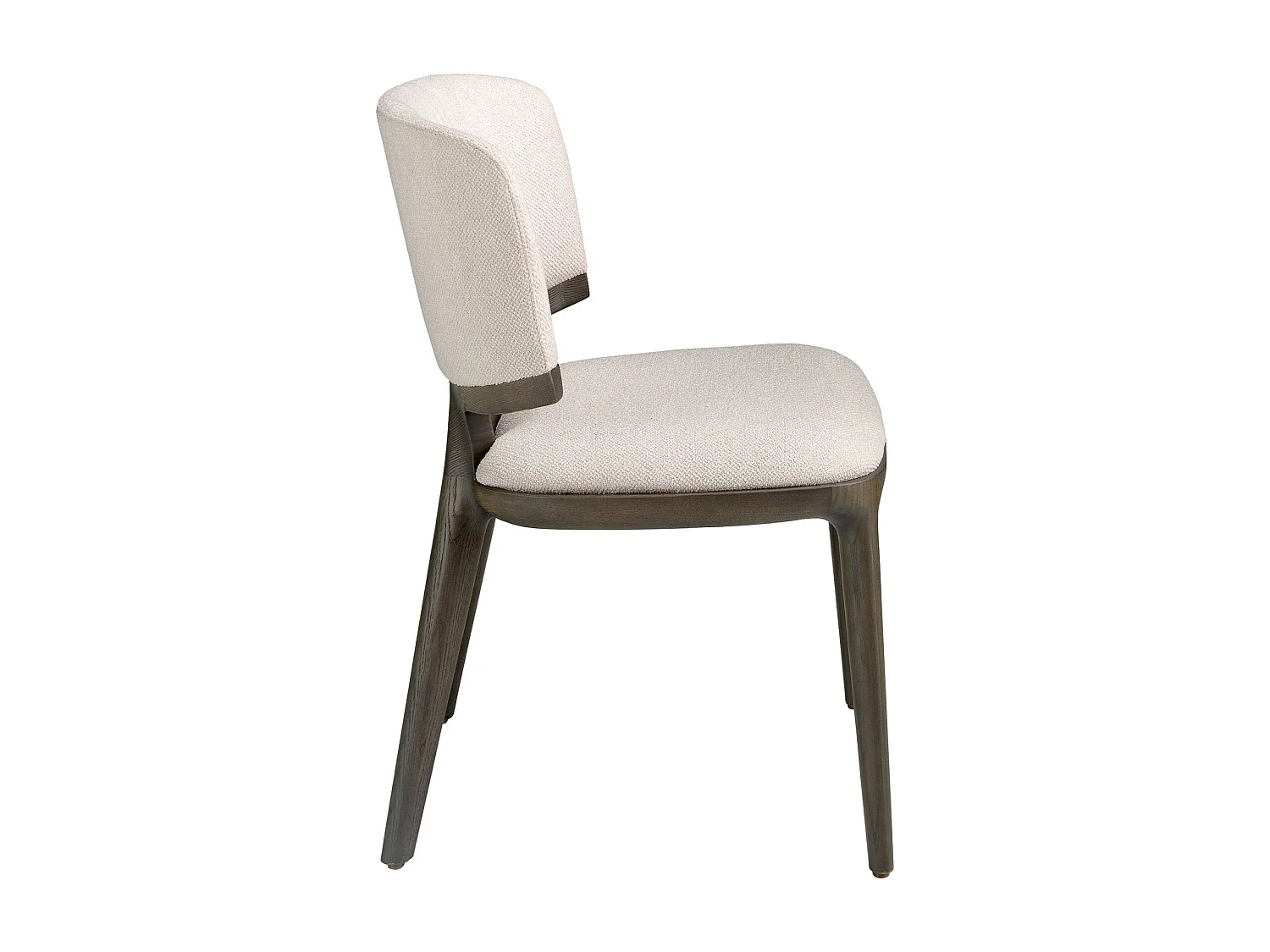 Stuhl aus hellgrauem Stoff 4165 ANGEL CERDA