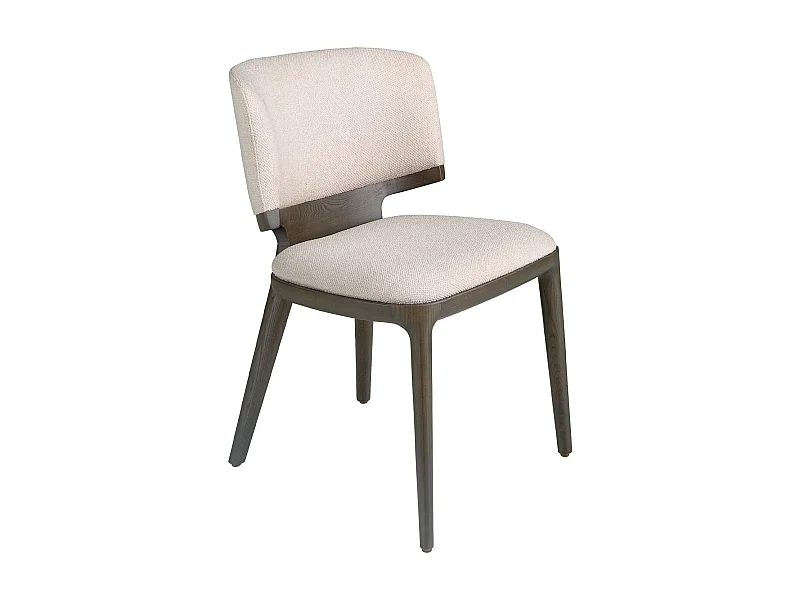 Stuhl aus hellgrauem Stoff 4165 ANGEL CERDA