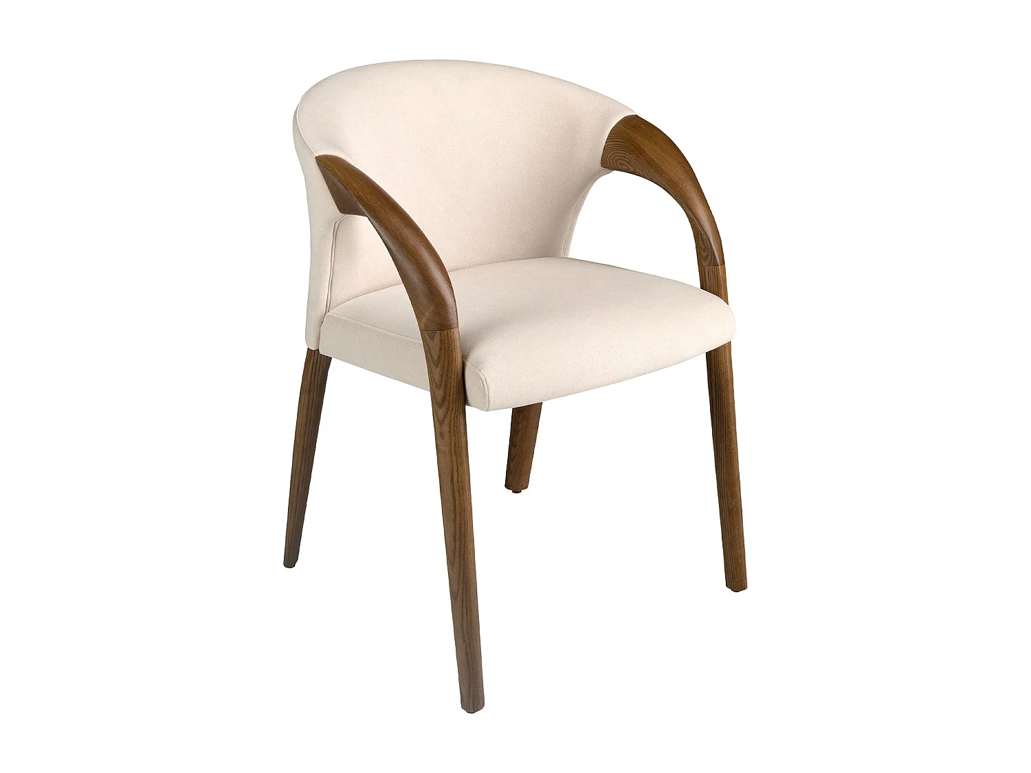 Chaise en velours crème 5151 ANGEL CERDA