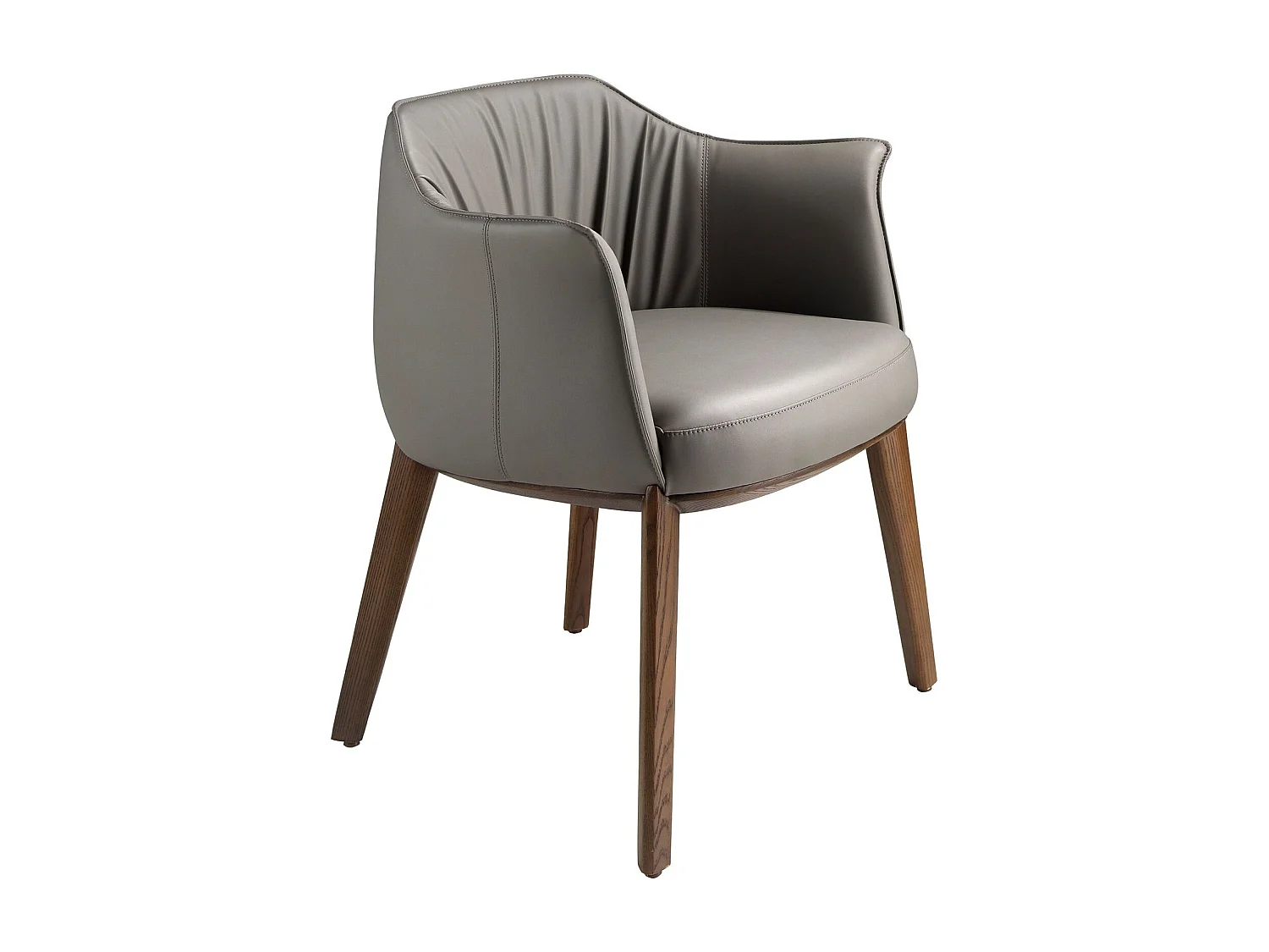 Chaise en simili-cuir grise 5152 ANGEL CERDA