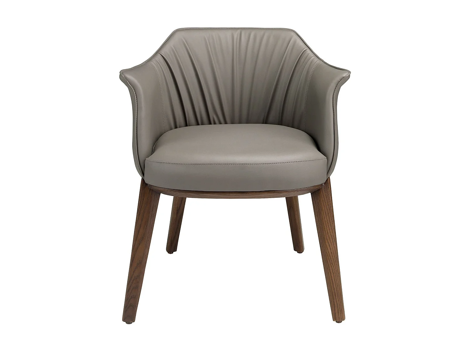 Chaise en simili-cuir grise 5152 ANGEL CERDA