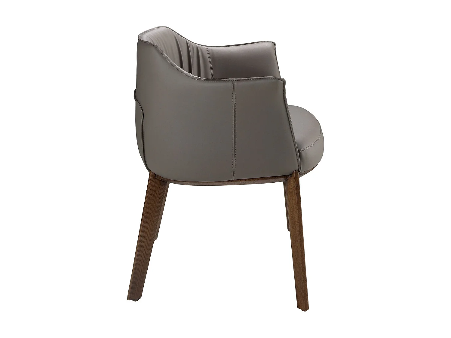 Chaise en simili-cuir grise 5152 ANGEL CERDA