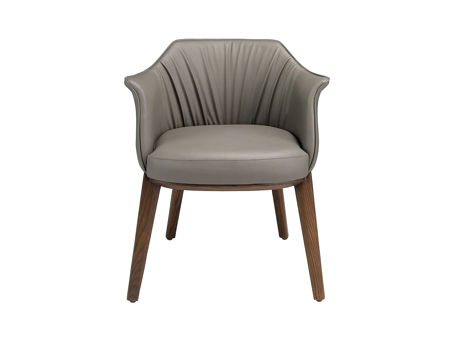 Chaise en simili-cuir grise 5152 ANGEL CERDA