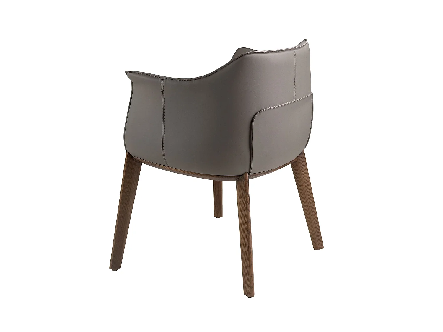 Chaise en simili-cuir grise 5152 ANGEL CERDA