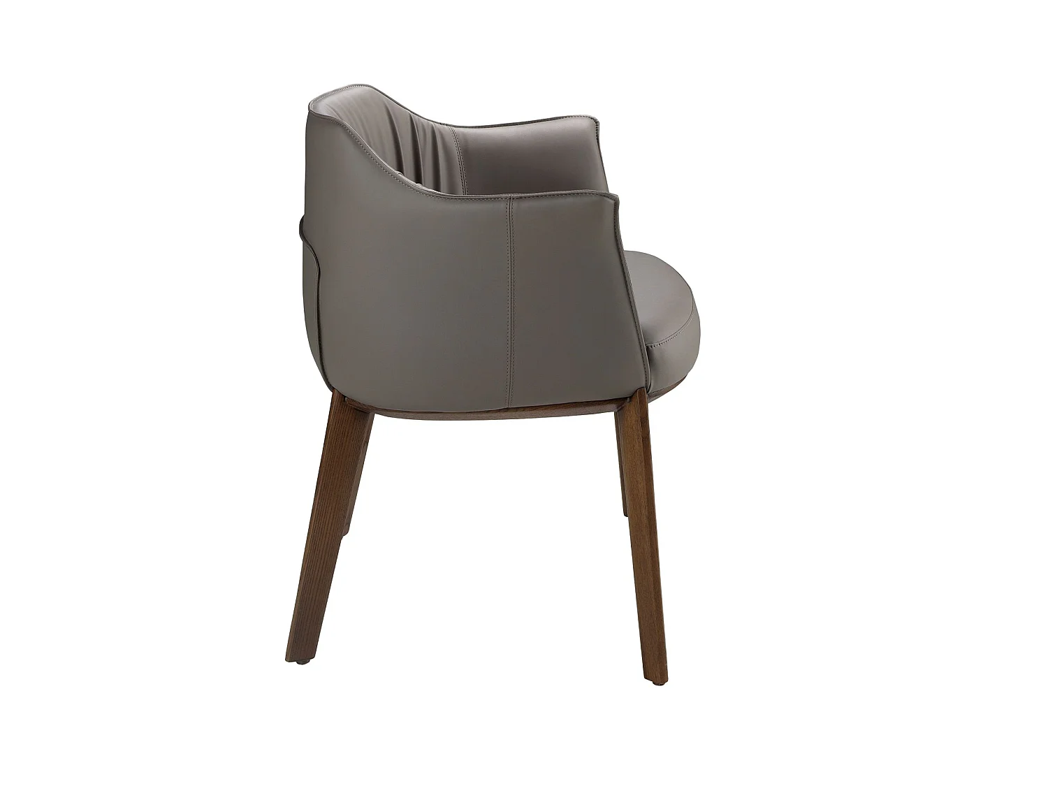 Chaise en simili-cuir grise 5152 ANGEL CERDA