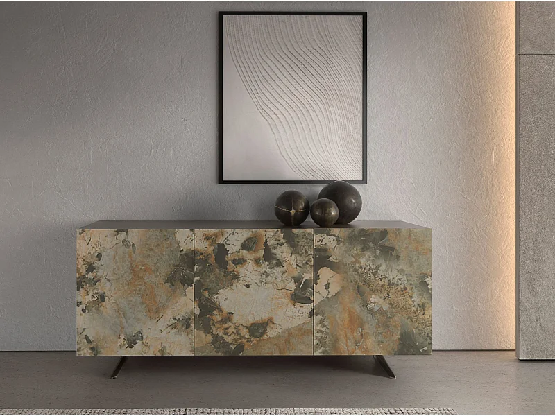 Metallic taupe houten dressoir 3270 ANGEL CERDA