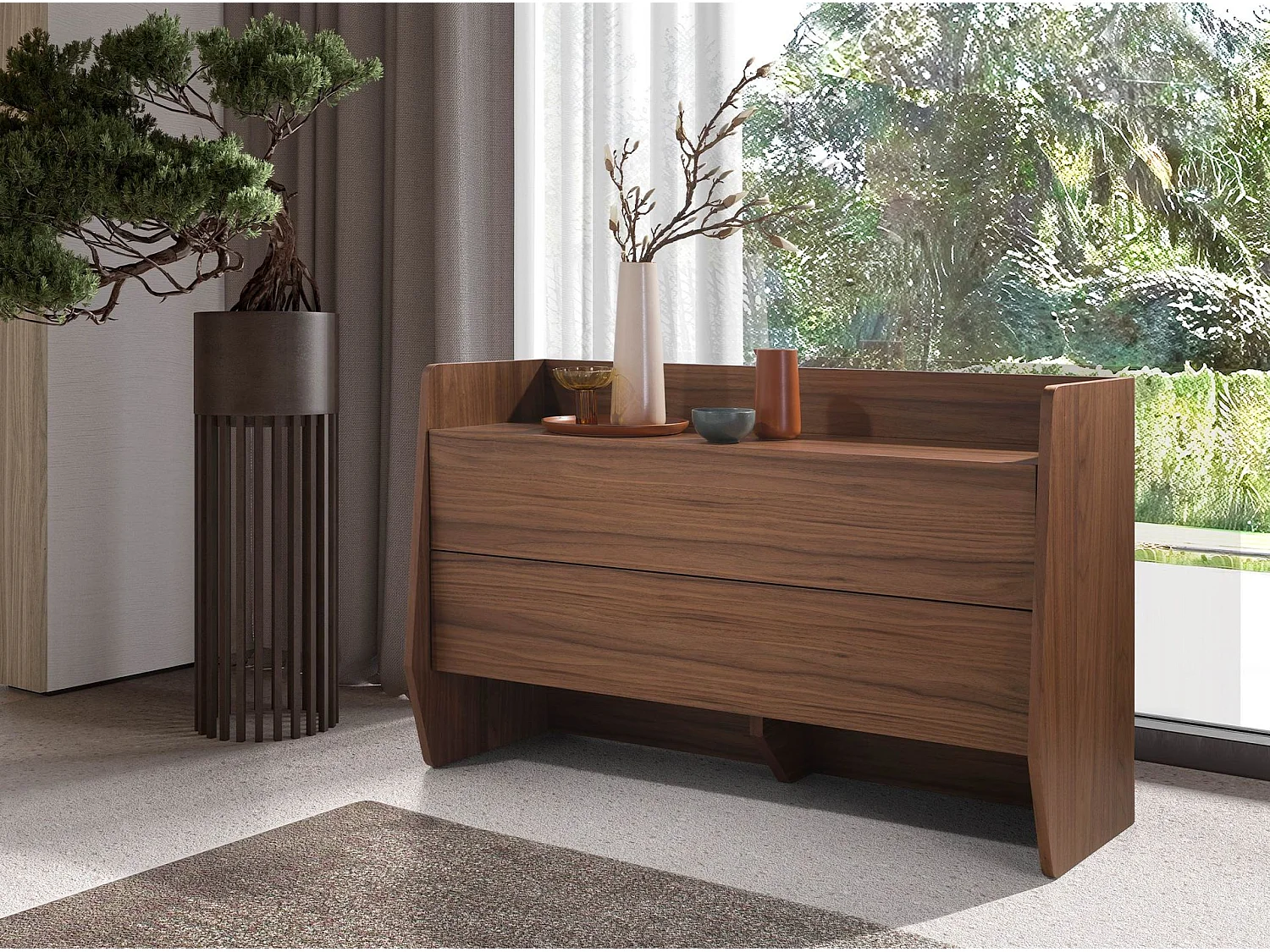 Cómoda em nogueira 7176 ANGEL CERDA