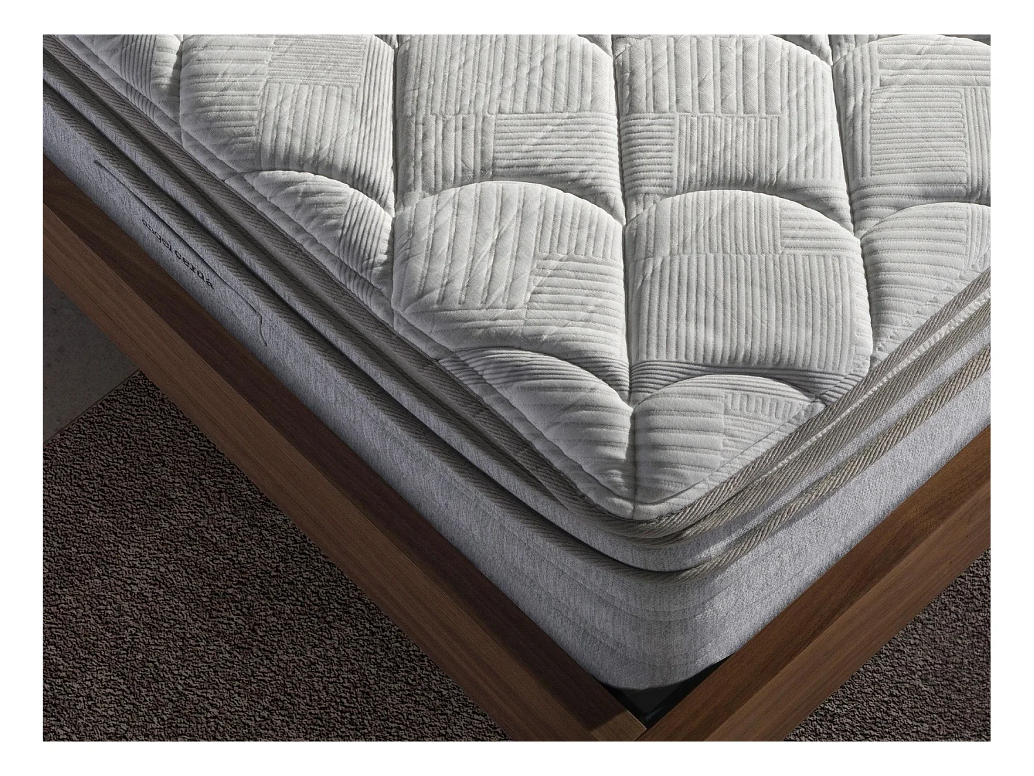 Matelas hybride à ressorts ensachés et viscoélastique 180 x 200