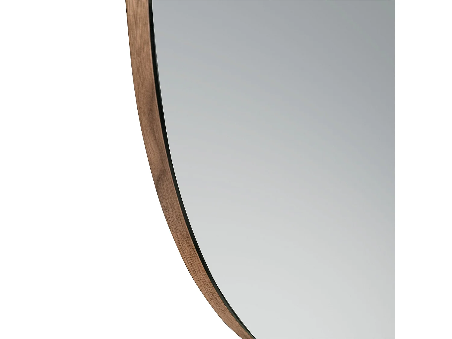 Miroir mural rond noyer 3263 ANGEL CERDA