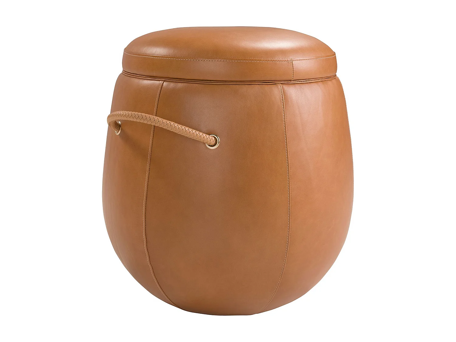 Pouf en cuir camel 5172 ANGEL CERDA