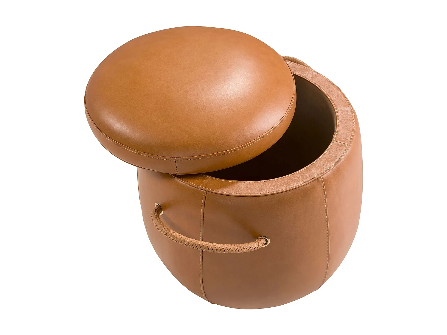 Pouf en cuir camel 5172 ANGEL CERDA