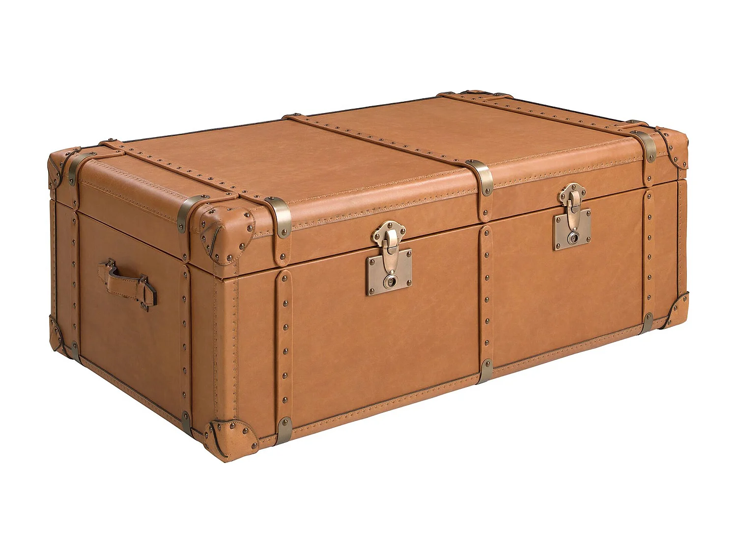 Coffre en cuir marron 2146 ANGEL CERDA