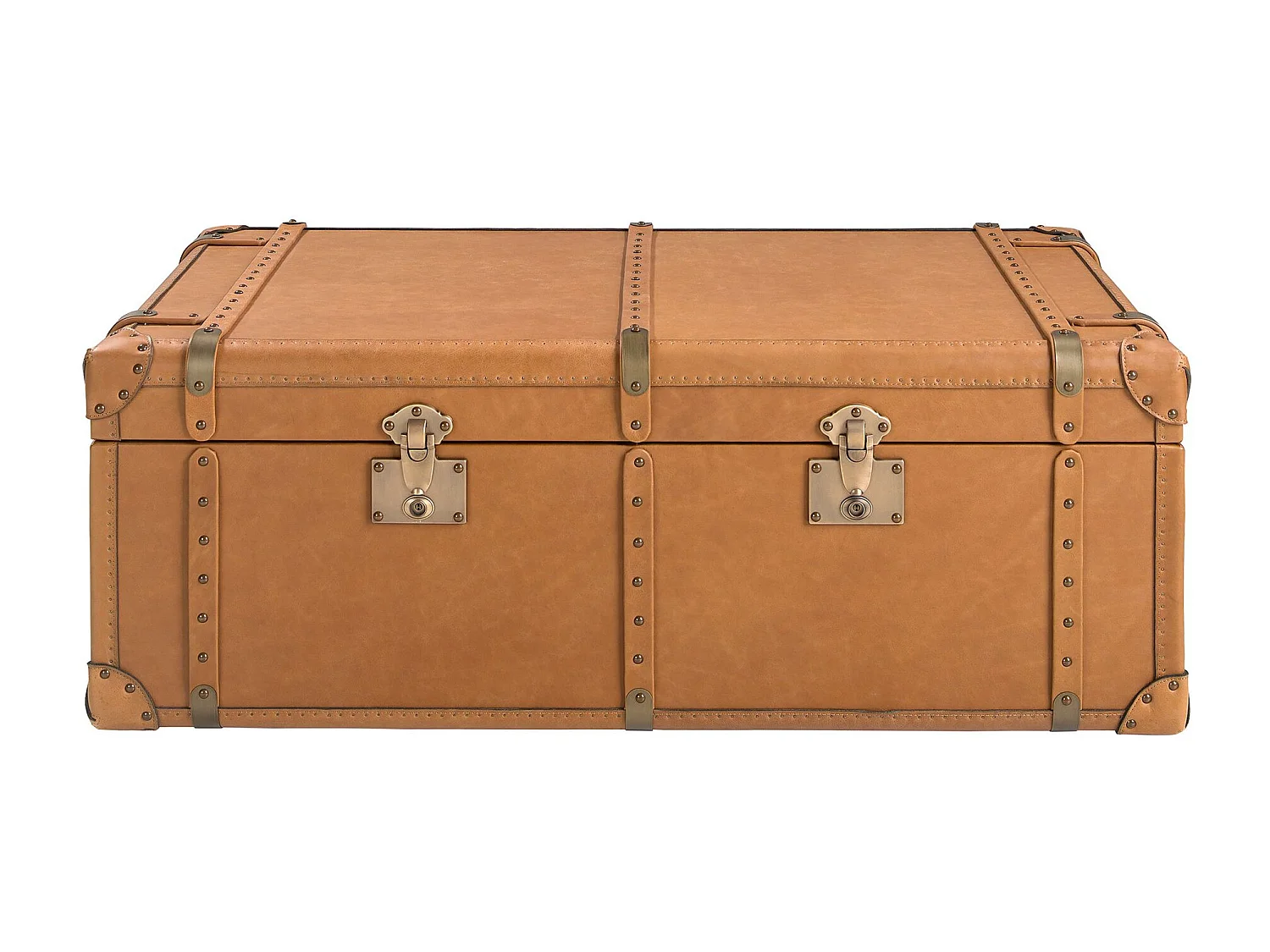 Coffre en cuir marron 2146 ANGEL CERDA