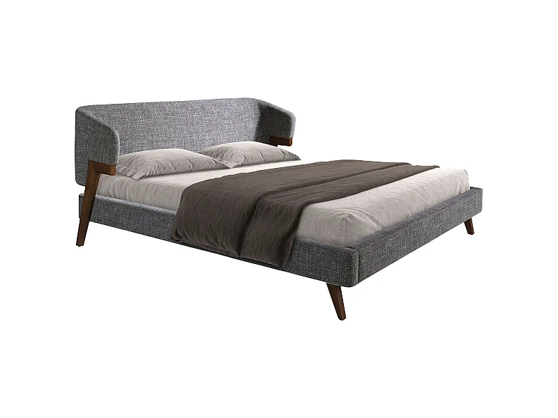 Lit en tissu gris 7173 ANGEL CERDA
