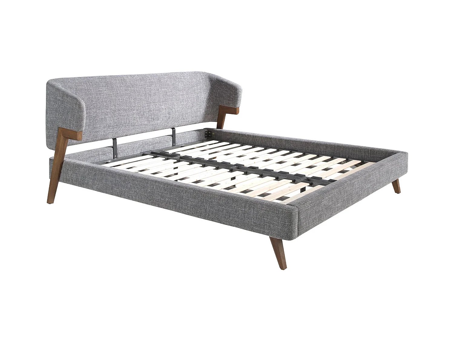 Lit en tissu gris 7173 ANGEL CERDA