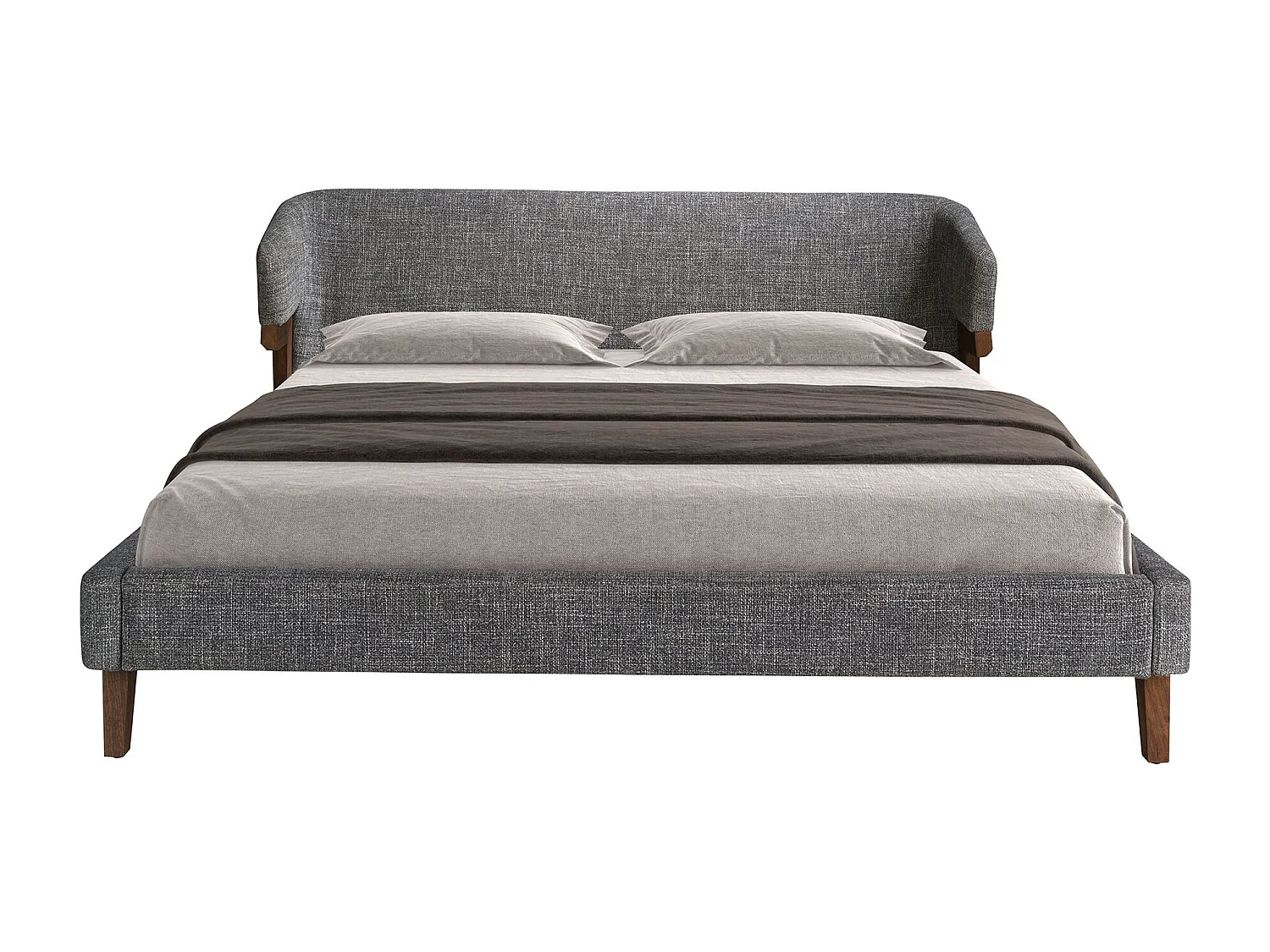 Lit en tissu gris 7173 ANGEL CERDA