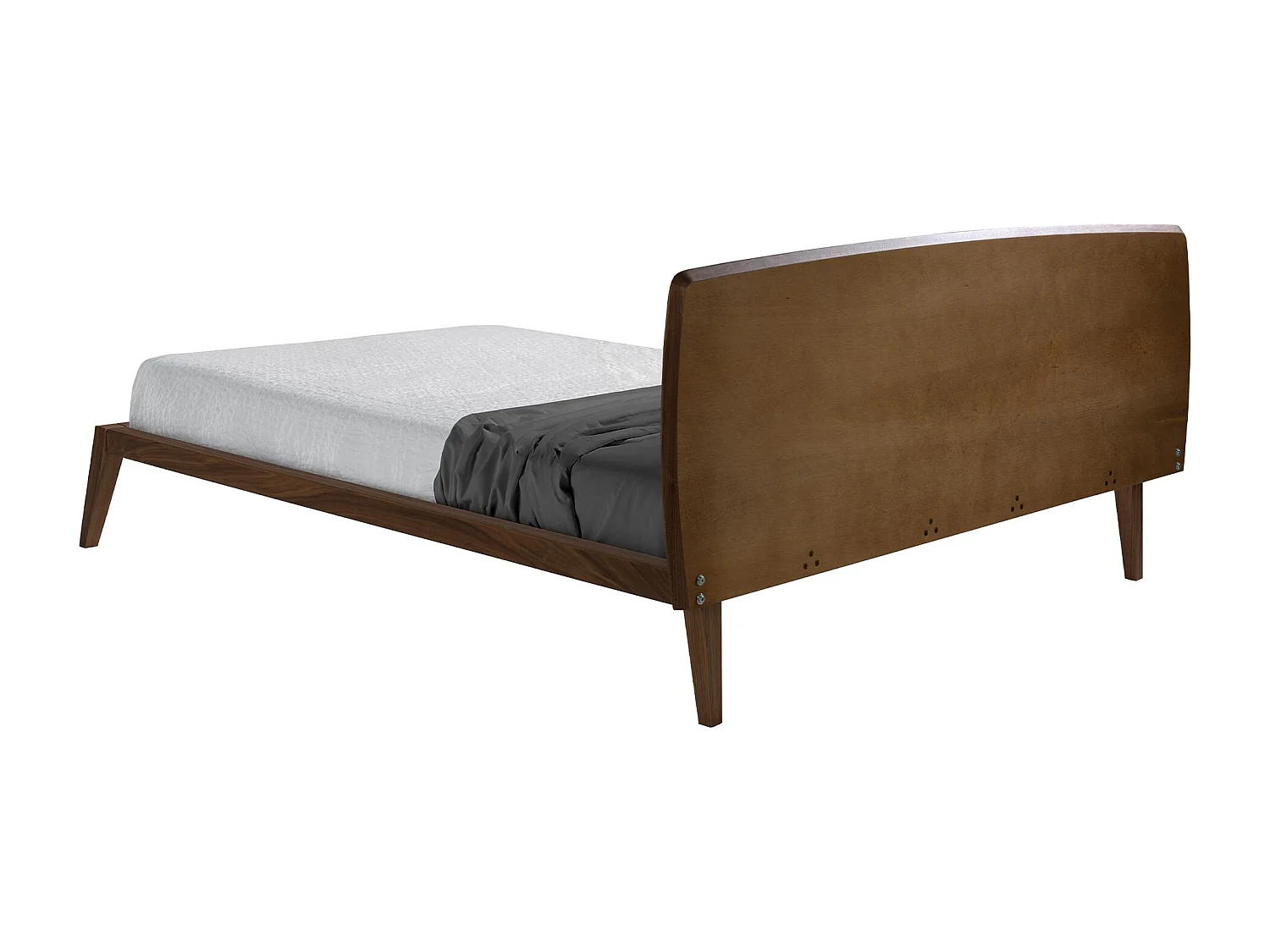 Cama nogal y tela color gris 7175 ANGEL CERDA