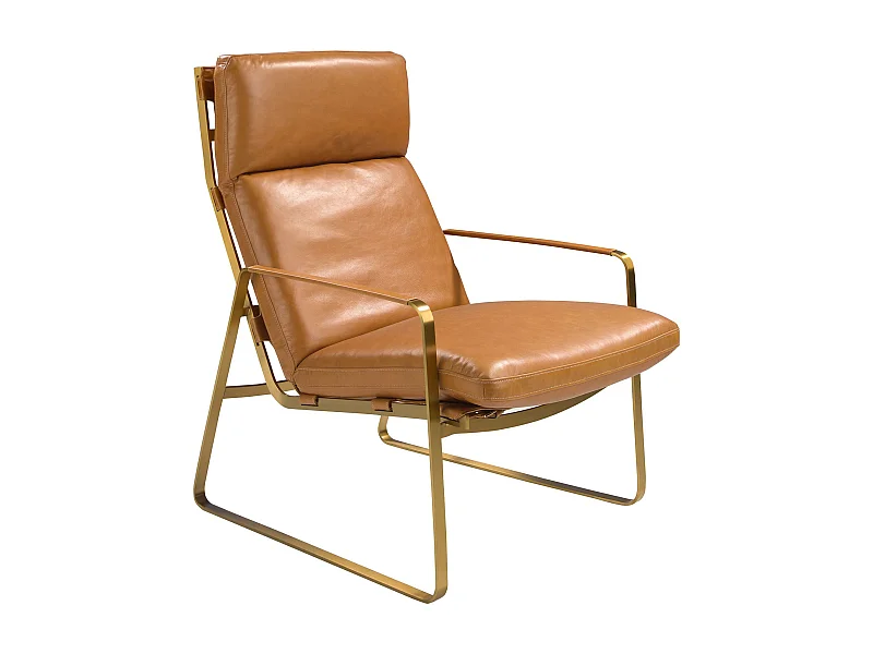 Fotel ze skóry wielbłądziej