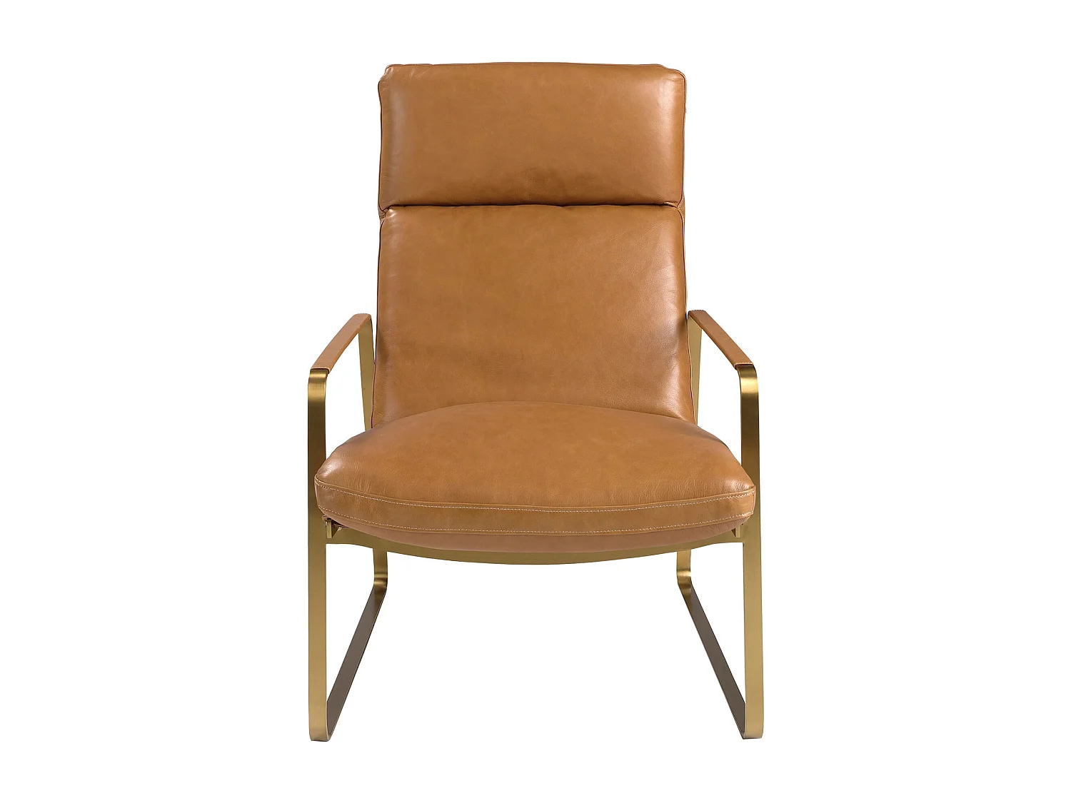 Fauteuil en cuir camel 5170 ANGEL CERDA