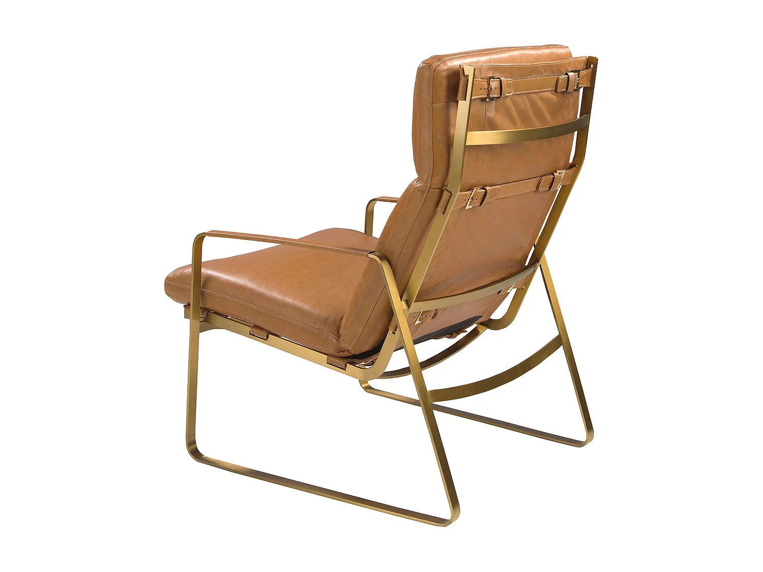 Fauteuil en cuir camel 5170 ANGEL CERDA