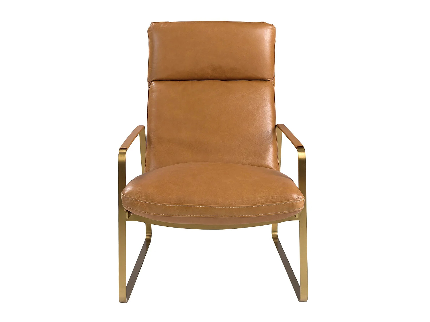 Fauteuil en cuir camel 5170 ANGEL CERDA
