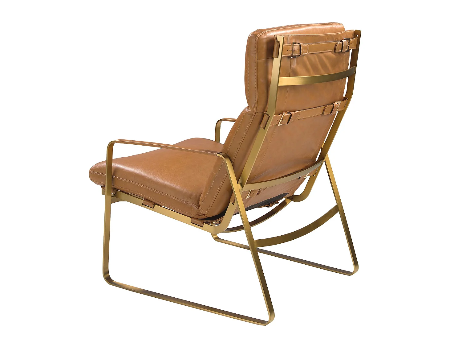 Fauteuil en cuir camel 5170 ANGEL CERDA