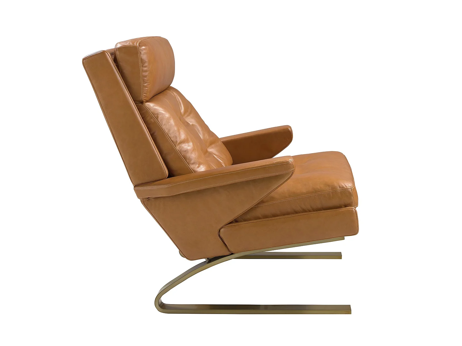 Kamelfarbener Ledersessel 5157 ANGEL CERDA