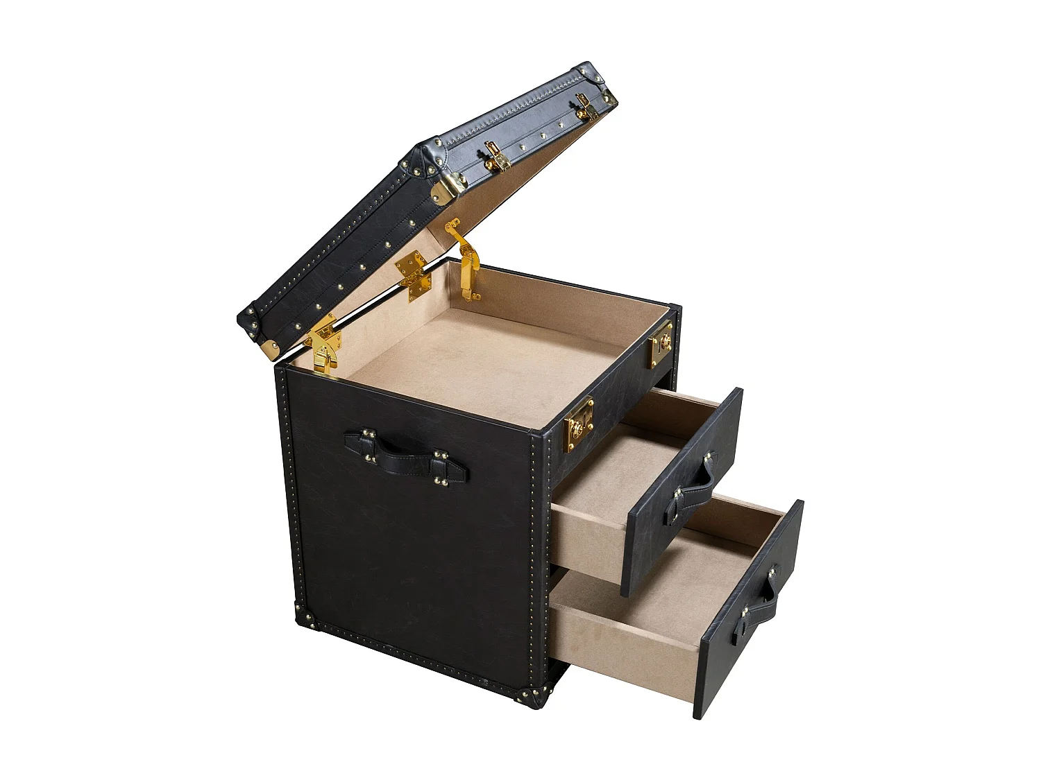 Console rectangulaire en noyer, bois gris foncé mat et acier noir 7171 ANGEL CERDA