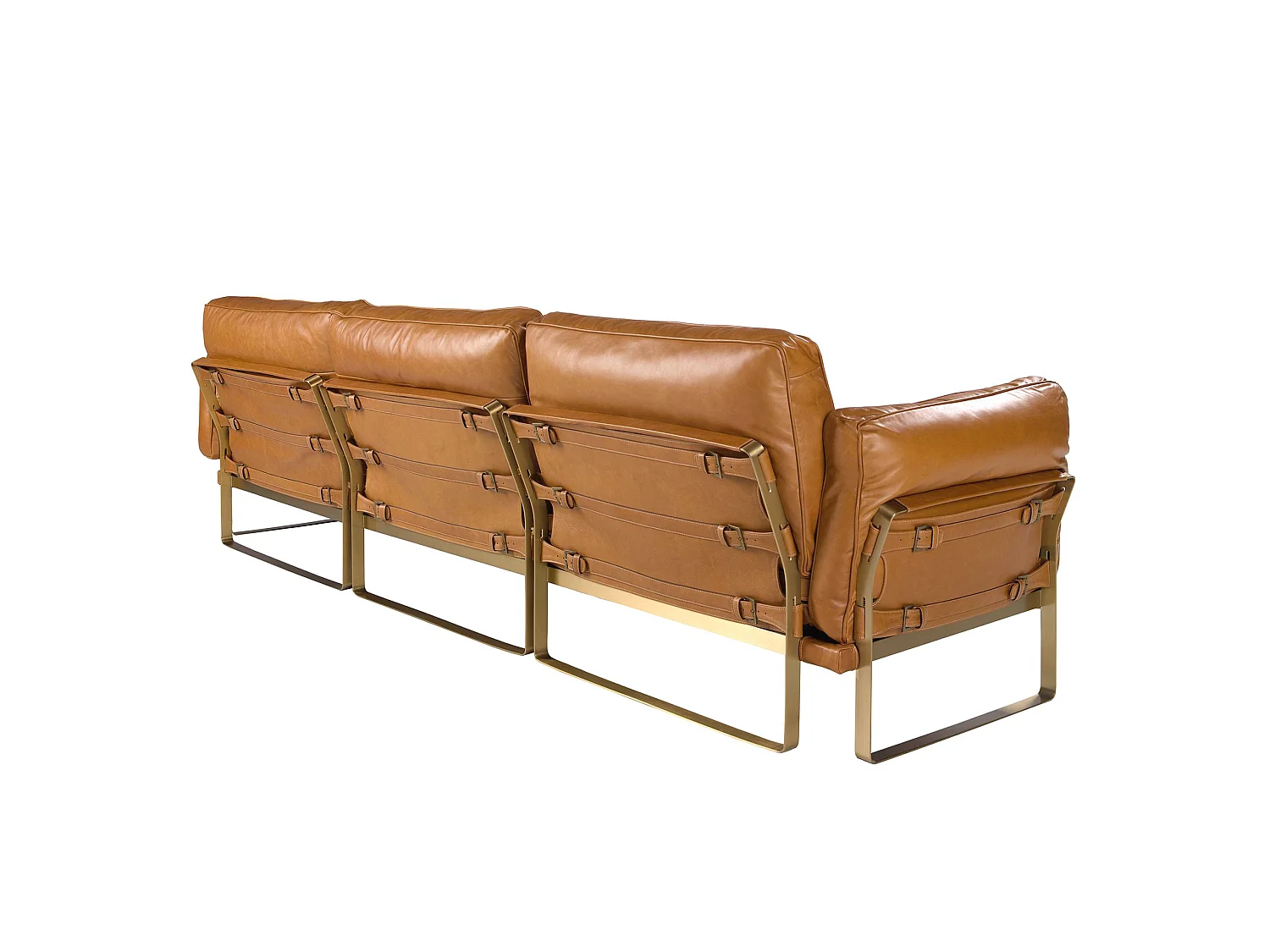 Rechter chaise longue bank in camelle leder 6232 ANGEL CERDA