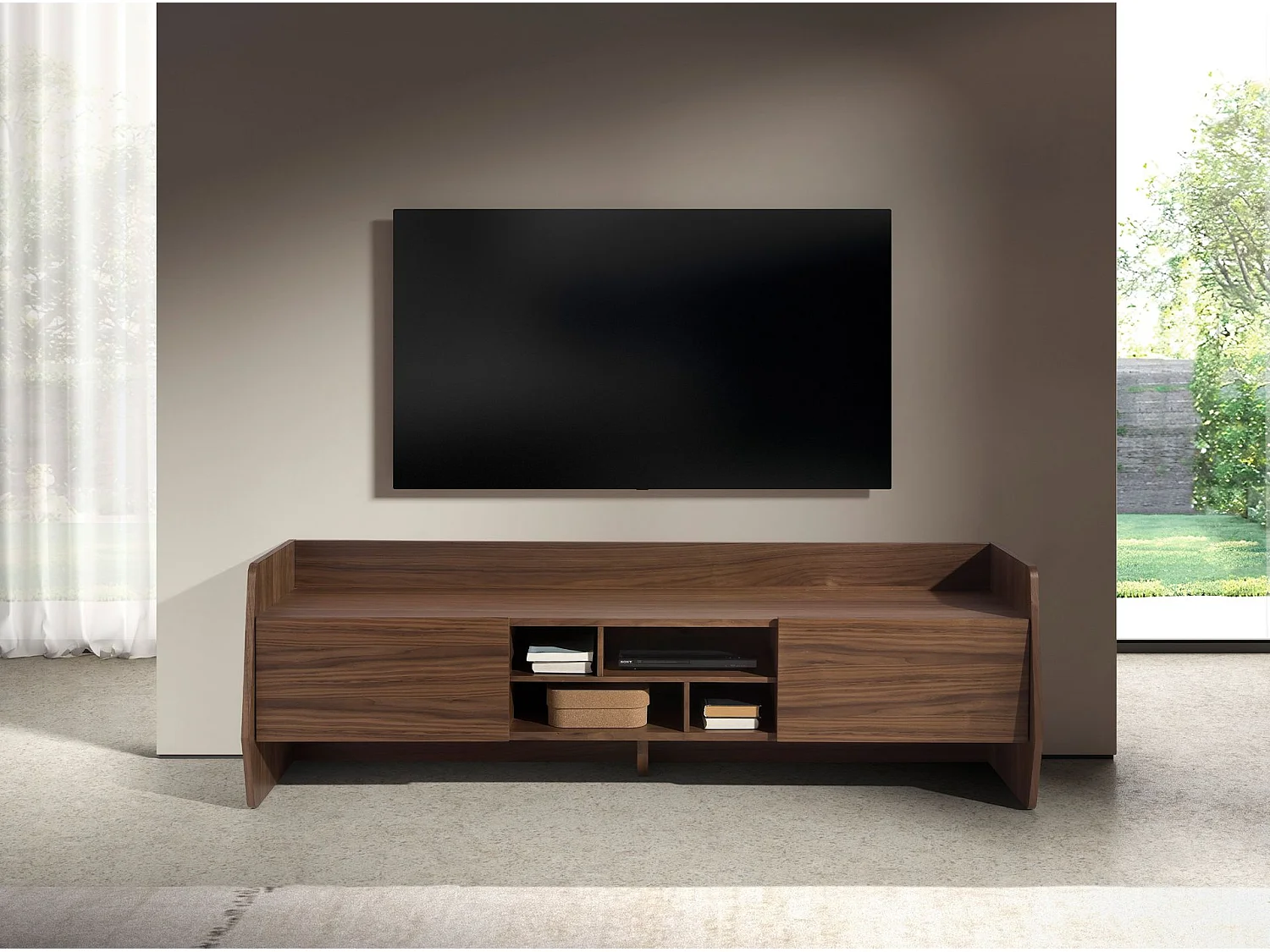 Meuble TV en noyer 3267 ANGEL CERDA