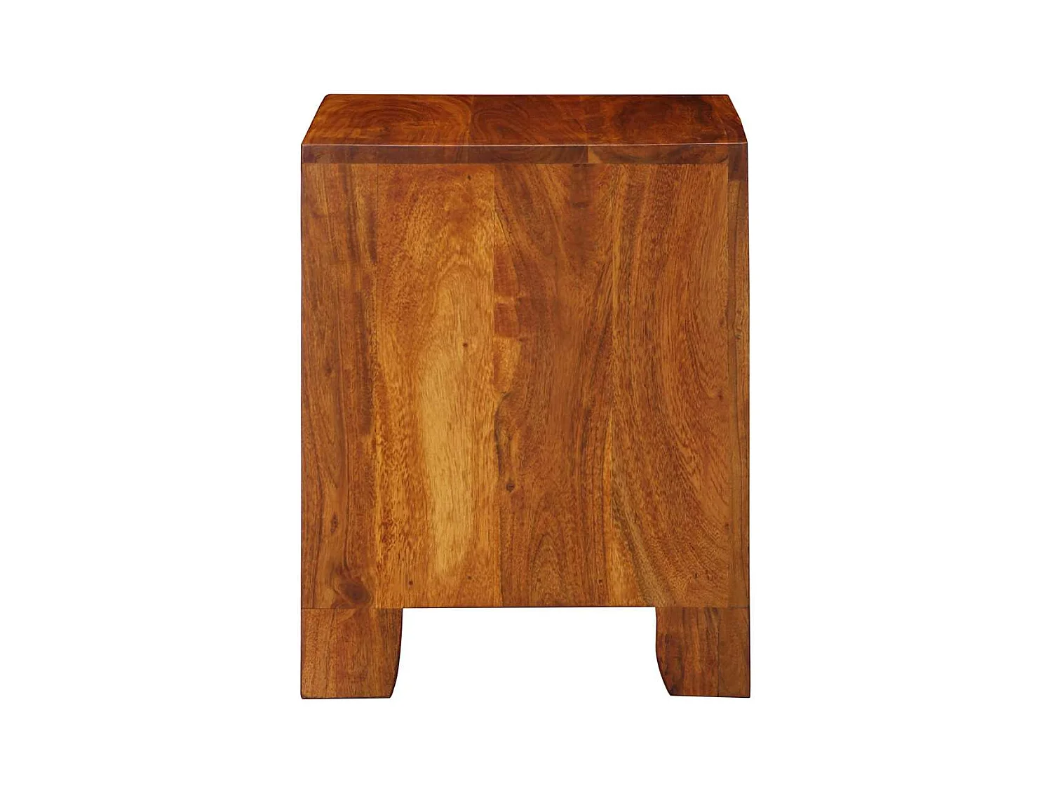 Table de chevet 2 pièces 40x35x45 cm bois d'acacia massif