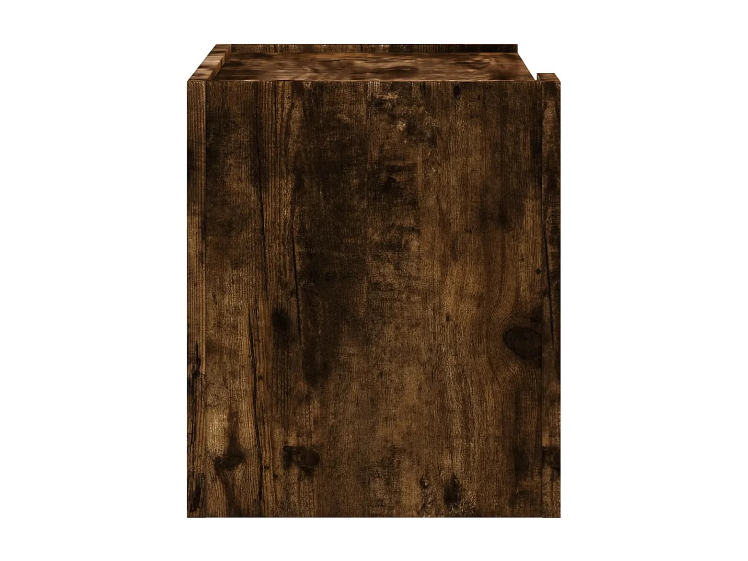 Tables de chevet murales 2 pièces chêne fumé 45x30x35 cm