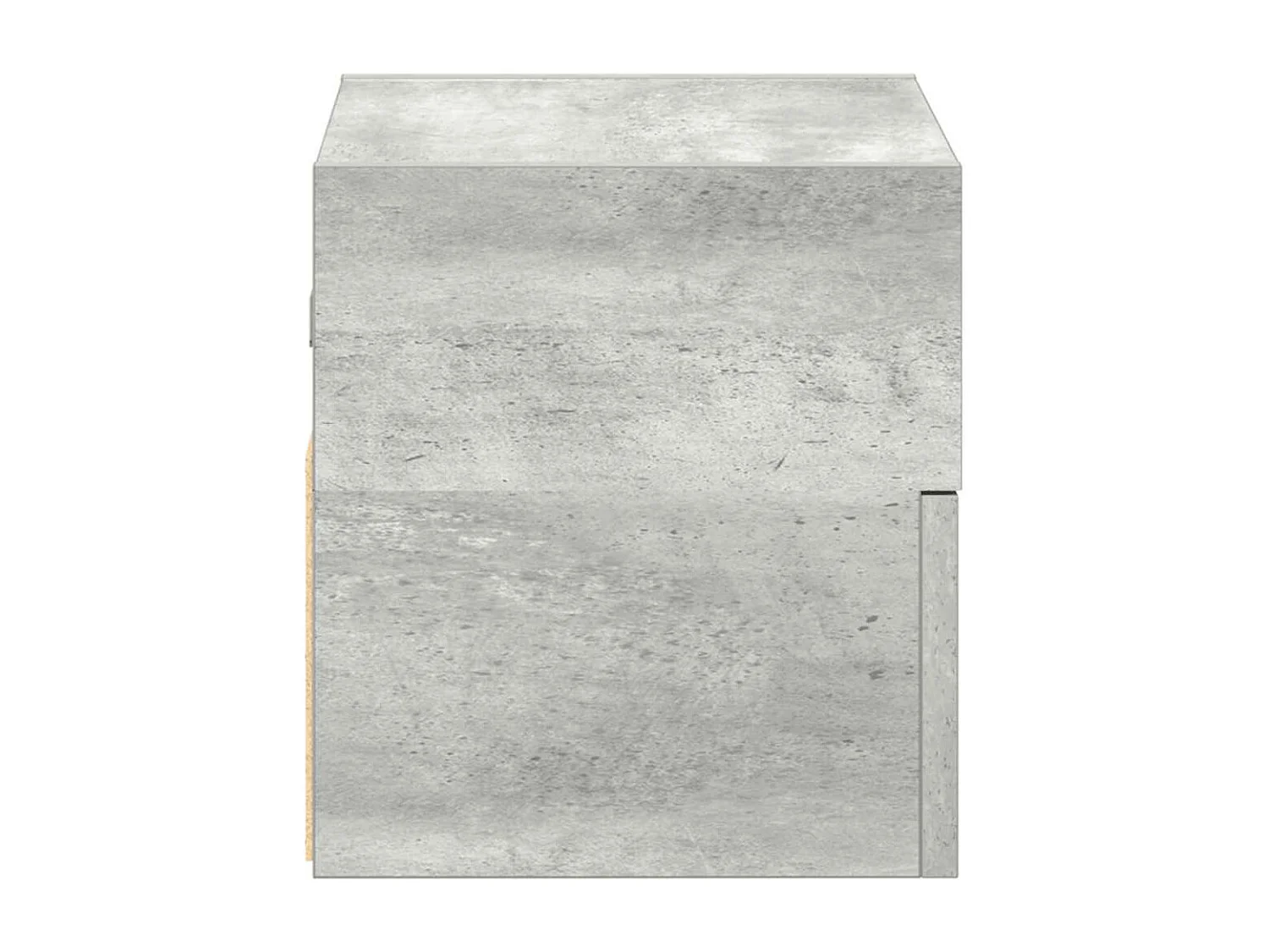 Tables de chevet murales 2 pièces gris béton 45x26x28,5 cm