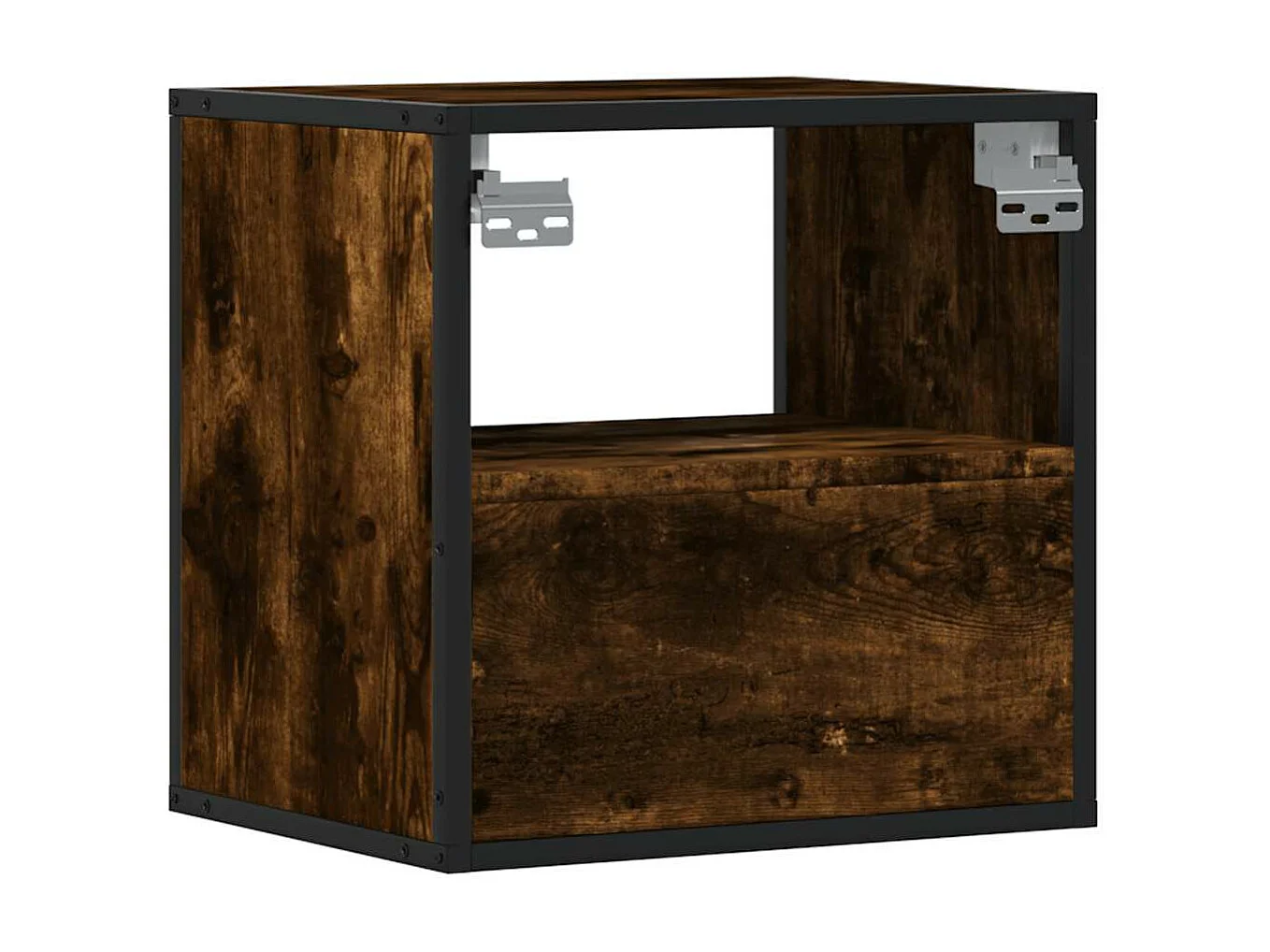 Table de chevet murale Chêne fumé 40x31x39,5 cm