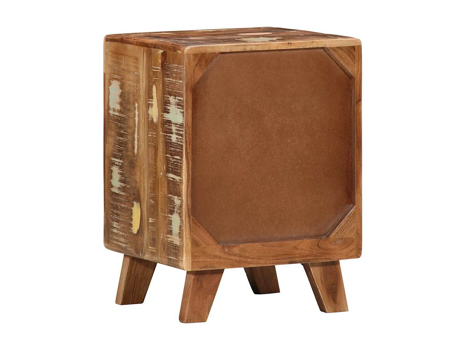 Mesilla de noche 2 unidades 37x32x50 cm madera maciza reciclada