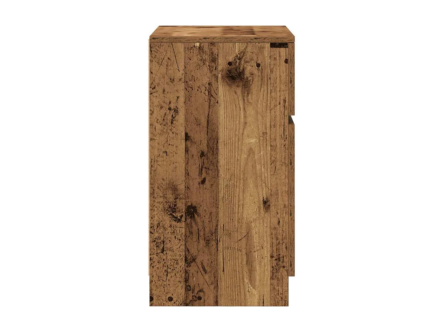 Tables de chevet 2 pièces vieux bois 39x35x65 cm bois d'ingénierie