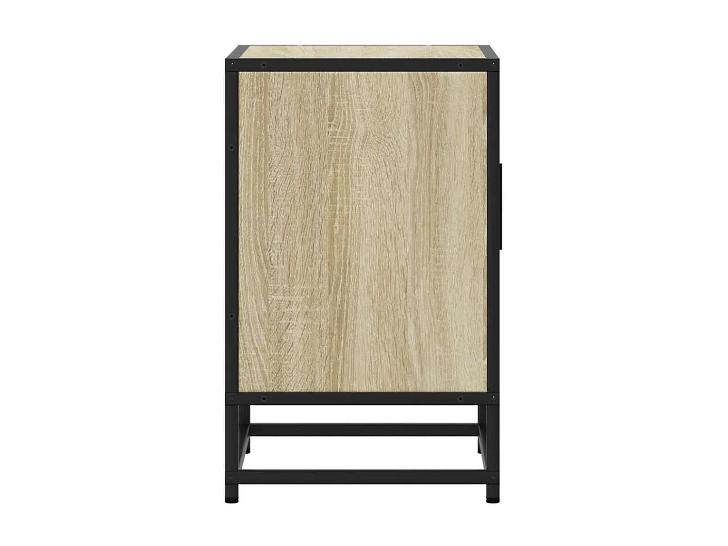 Nachtkastjes 2st 40x31x50cm bewerkt hout en metaal sonoma eiken