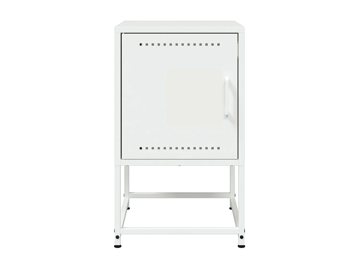 Nachtkastjes 2 st 36x39x60,5 cm staal wit