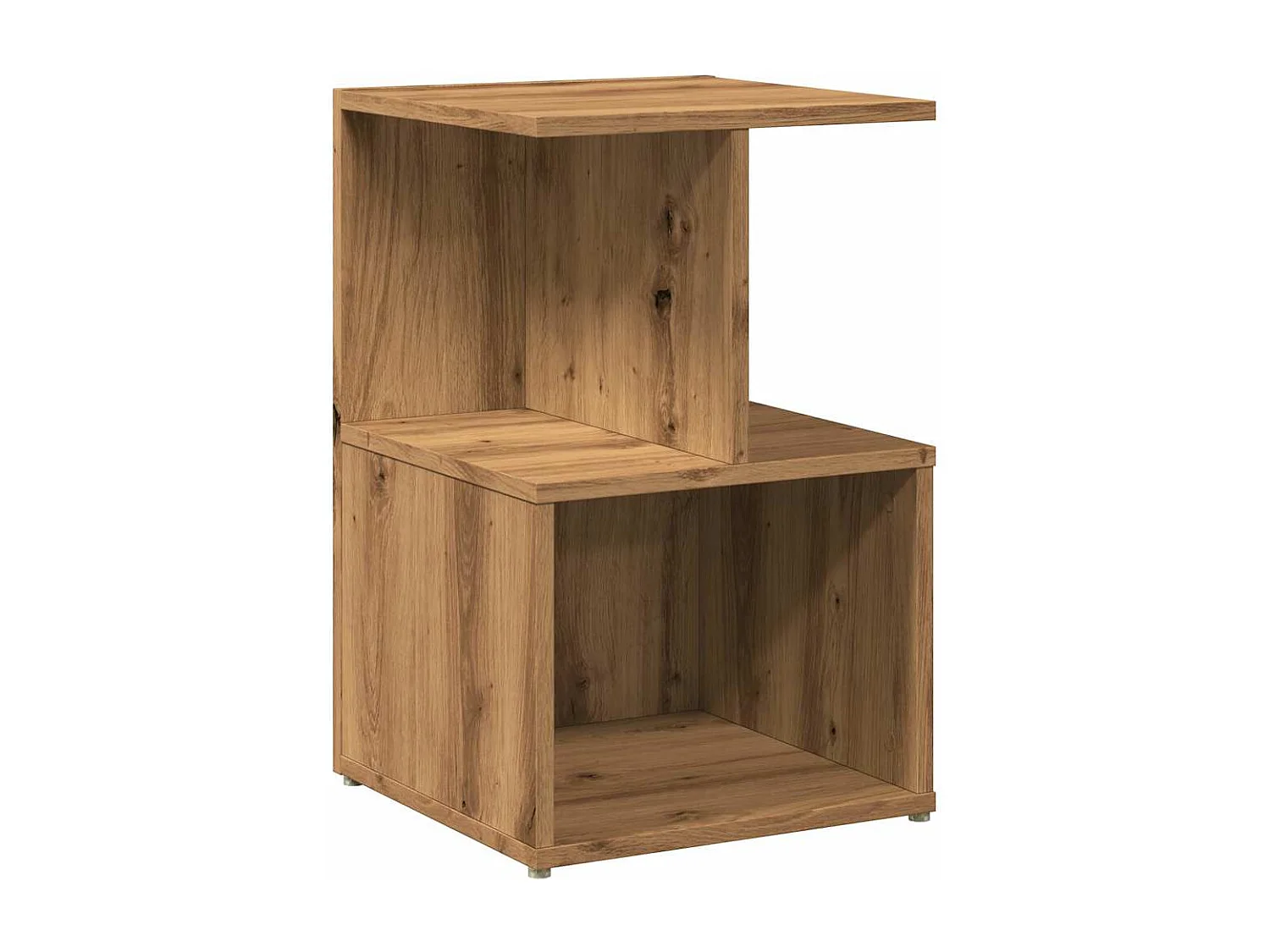 Mesita de noche madera de ingeniería roble artisian 35x35x55 cm