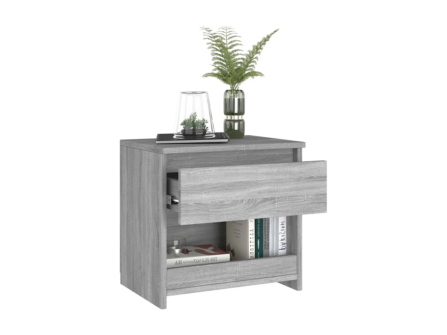 Table de chevet Sonoma gris 40x30x39 cm Bois d'ingénierie