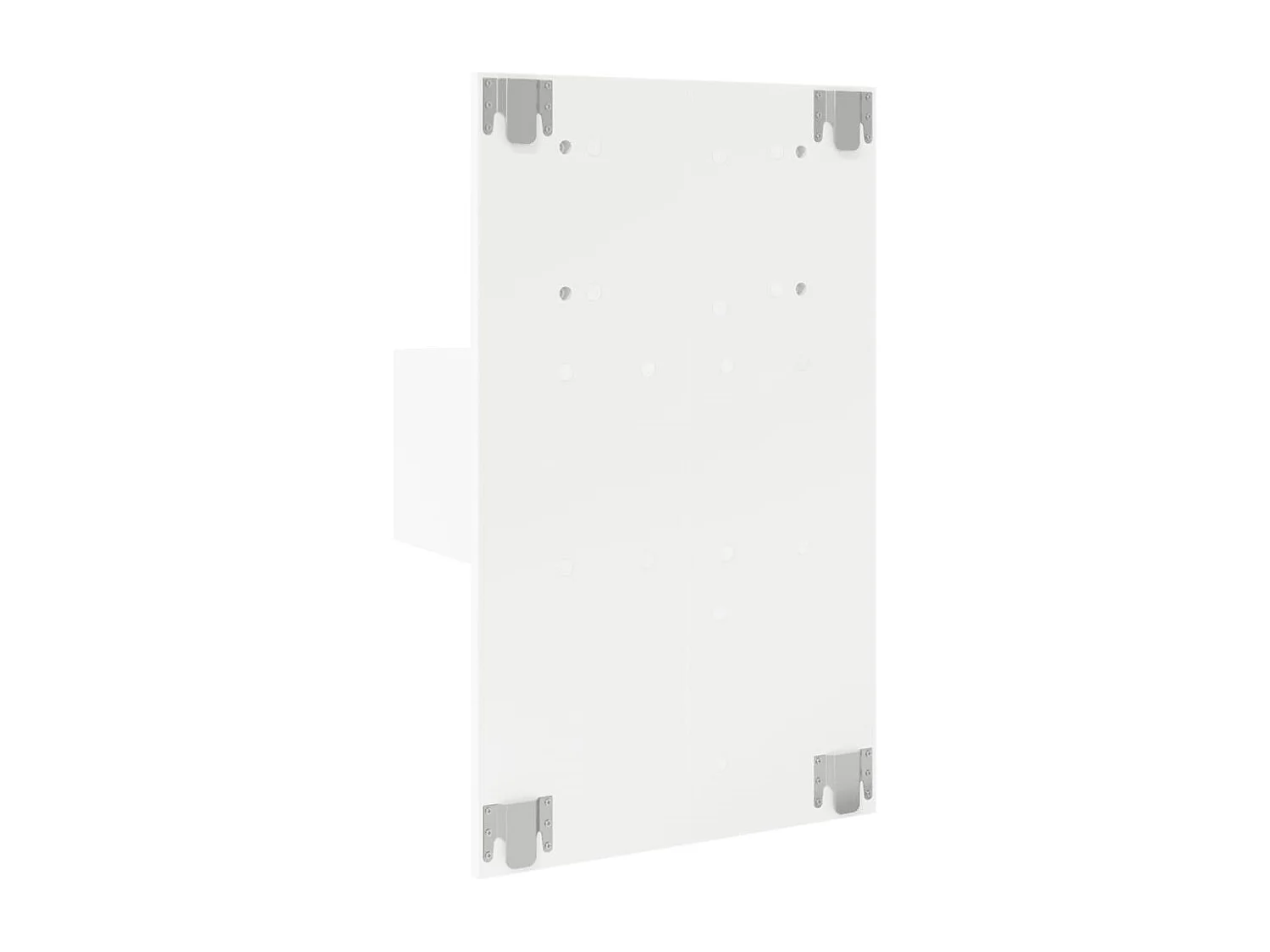 Table de chevet murale avec lumières LED blanc