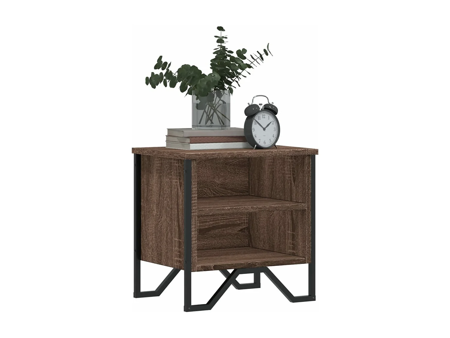 Nachtkastjes 2 st 40x30x40 cm bewerkt hout bruin eikenkleurig