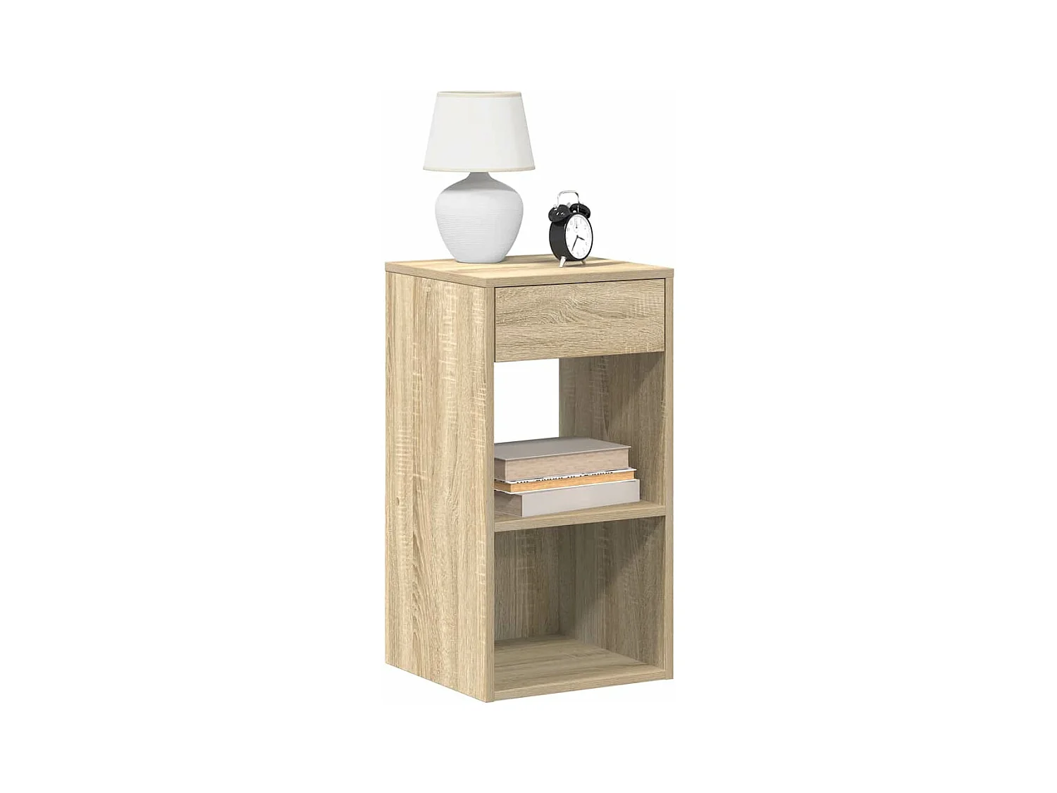 Tables de chevet avec tiroir 2 pièces chêne sonoma 35x34x66,5 cm