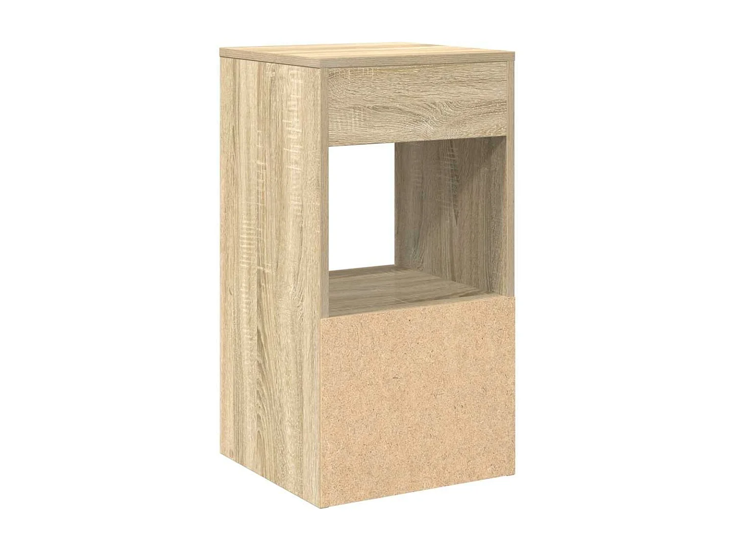 Tables de chevet avec tiroir 2 pièces chêne sonoma 35x34x66,5 cm