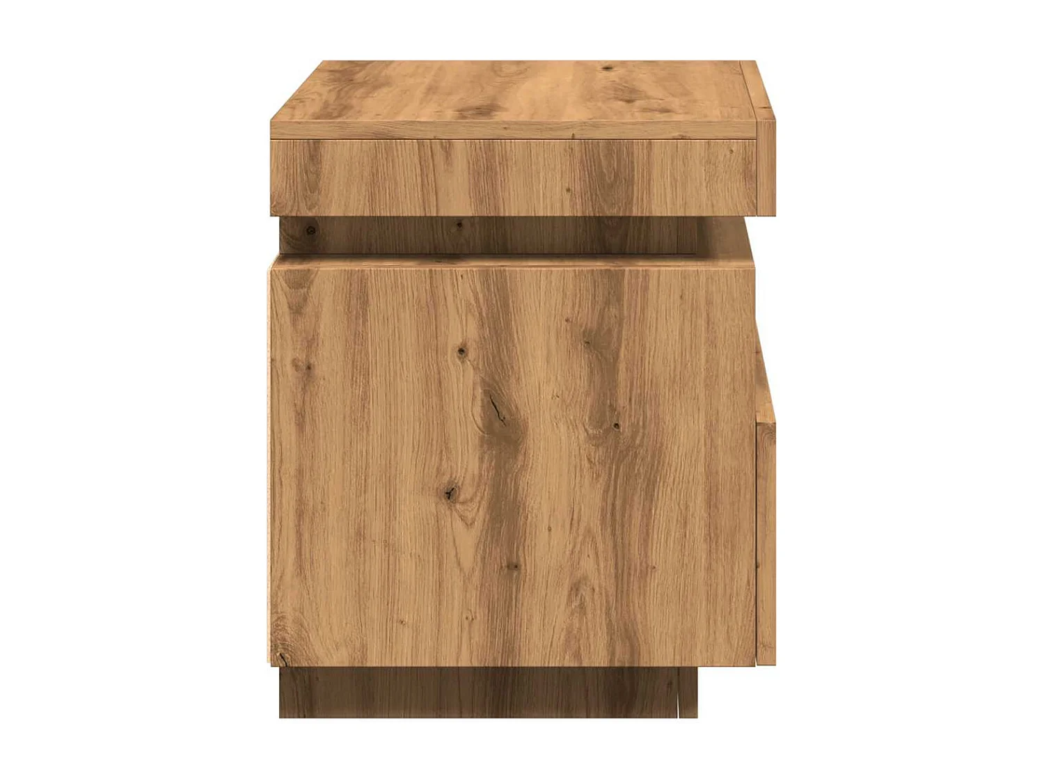 Mesitas de noche con luces LED 2 unidades roble artisan 40x39x48,5cm