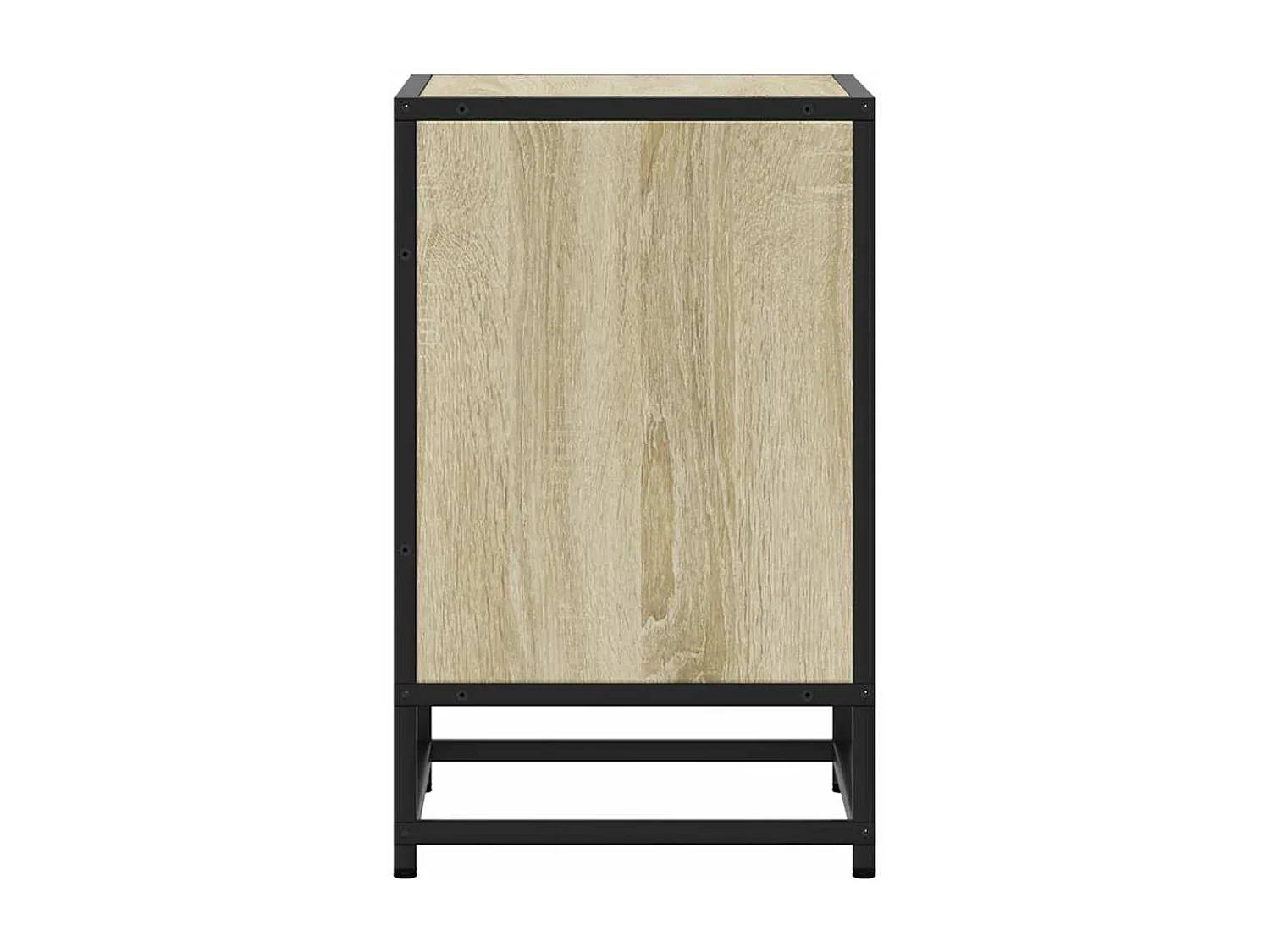 Table de chevet chêne sonoma 40x31x50cm bois d'ingénierie métal