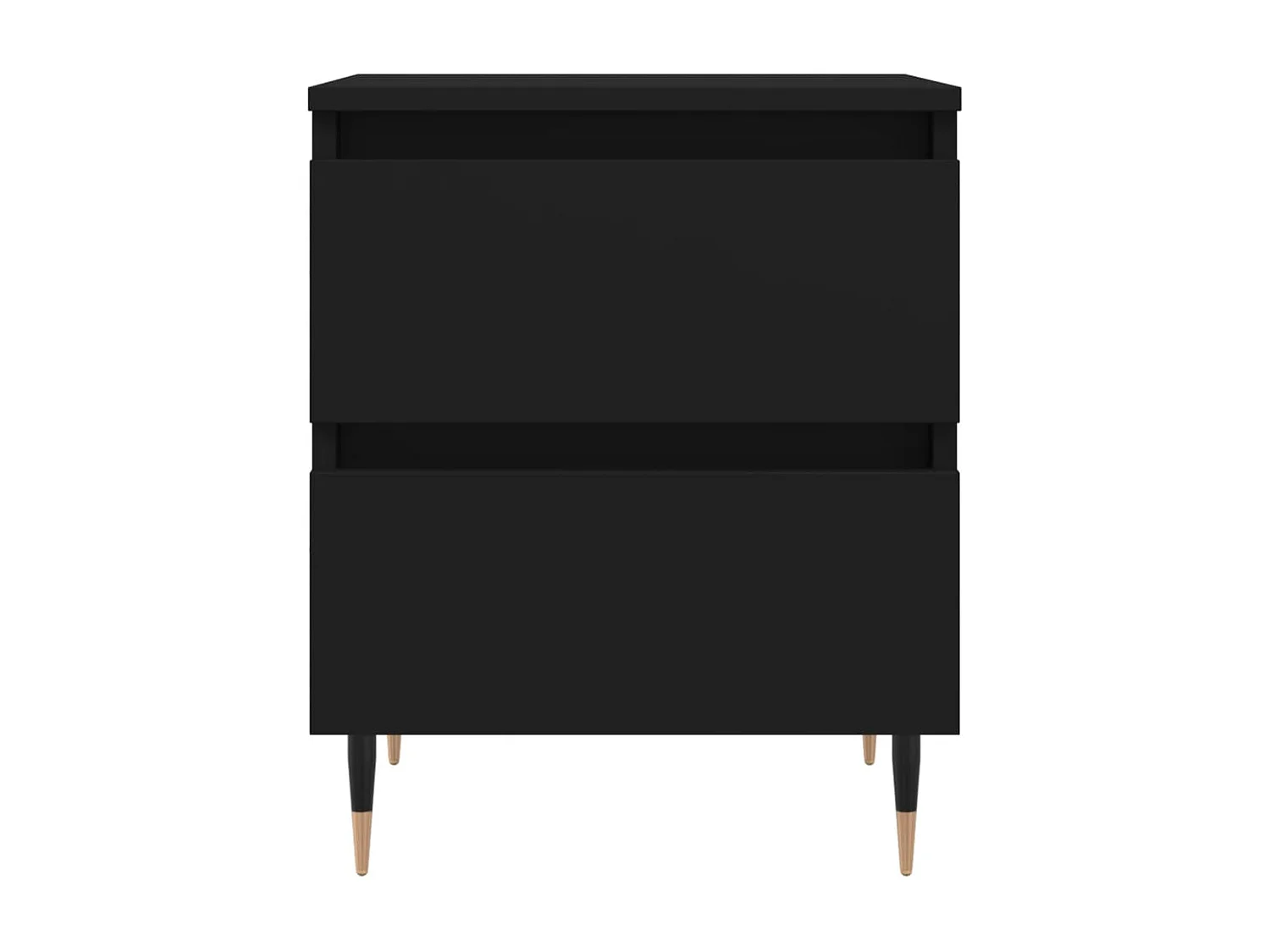 Tables de chevet 2 pièces noir 40x35x50 cm bois d’ingénierie