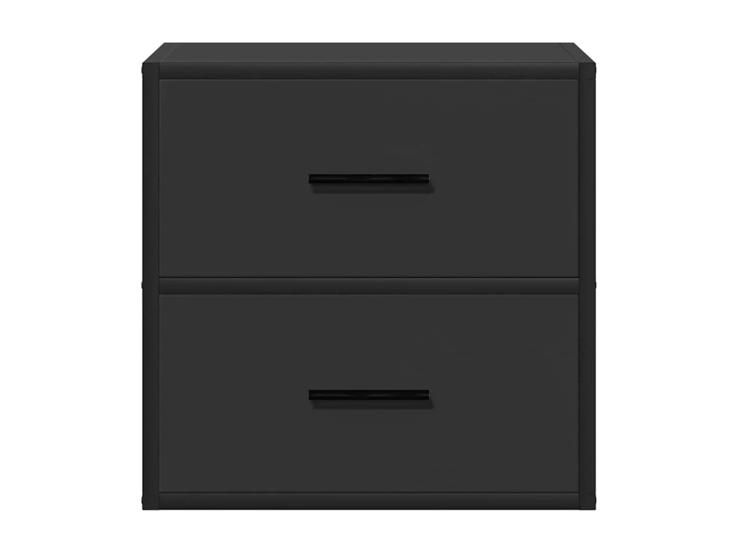 Mesita de noche de pared negra 40x31x39,5 cm