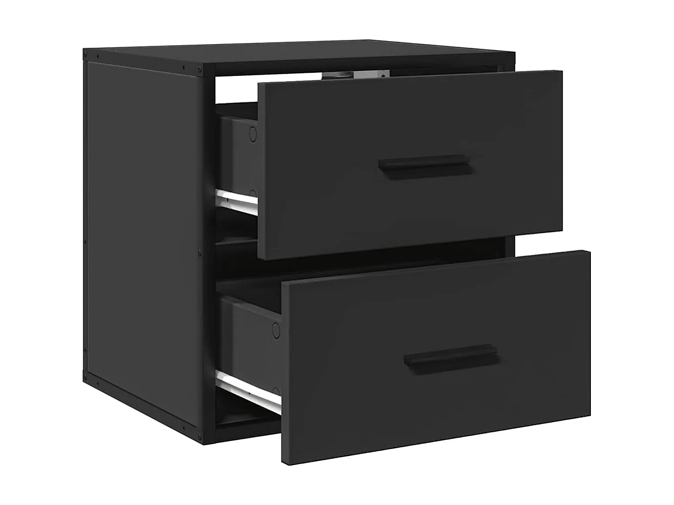 Table de chevet murale noir 40x31x39,5 cm