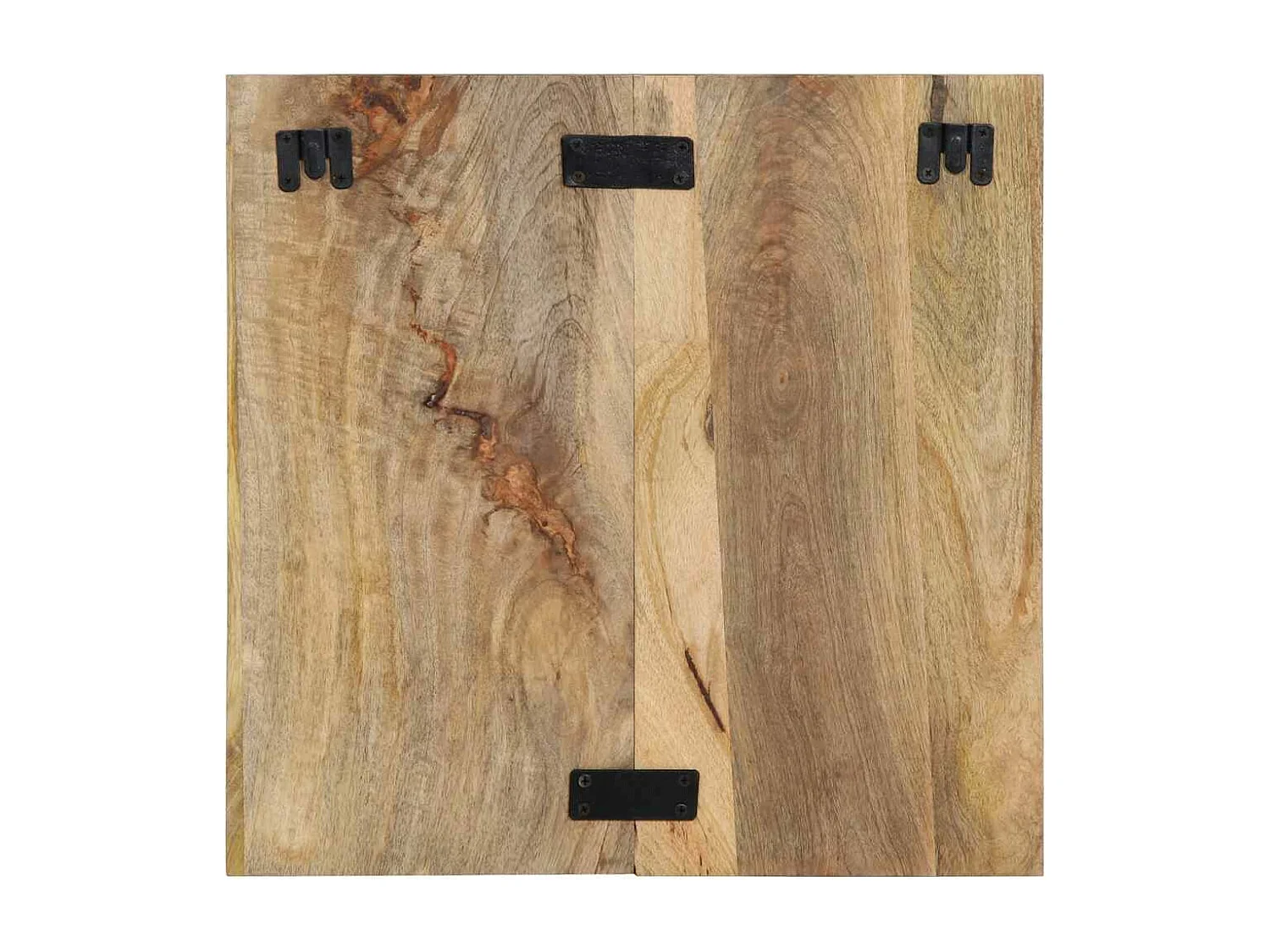 Mesita de noche madera maciza de mango 50x27x50 cm